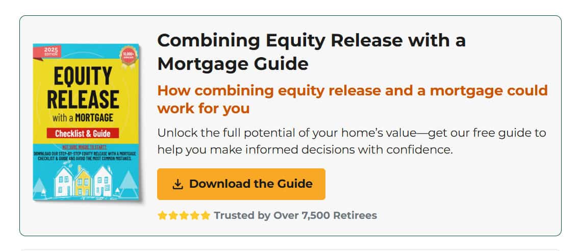 Banner For Equity Release With A Mortgage eBook—Free Download And 5-Star Rating From 7,500+ Retired UK Homeowners.
